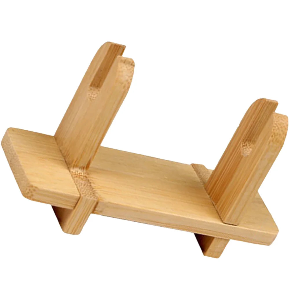 Folding Fan Holder Wooden Fan Stand Smooth Surface Traditional Japanese Bracket Home Decor Figurine Gift nament