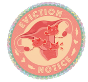 Eviction Notice Holographic Sticker