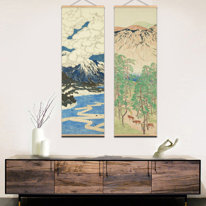 Japanese Shop Mural Scroll – Restaurant-Style Wall Hanging (Multiple Sizes)