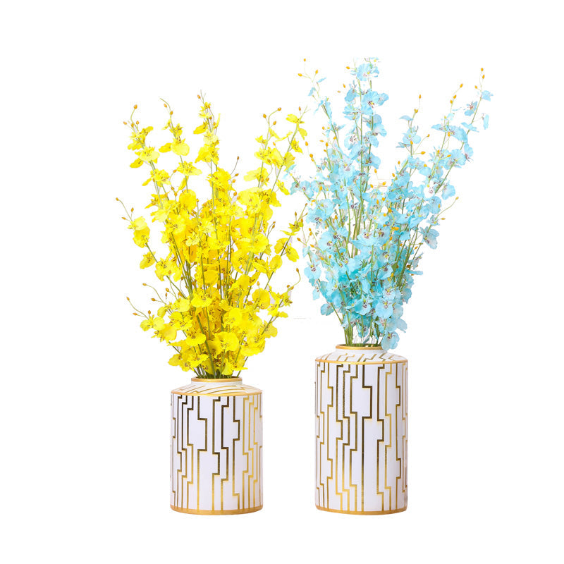 Ceramic White and Gold Food Storage Jars