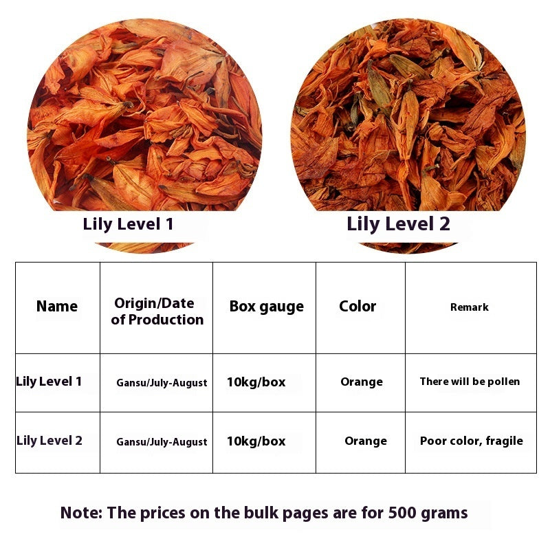 Wholesale Lily Dried Flower Tea (Red Lily) – Bulk Floral Tea