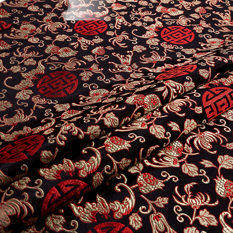 Beautiful Imitation Silk Pomegranate Fabric