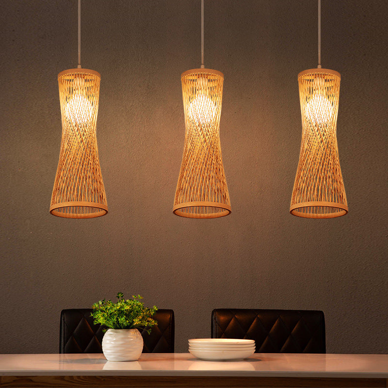 Chinese Style Bamboo Artwork Chandelier