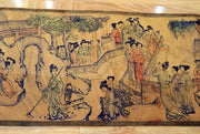 Chinese Silk Paper Long Scroll – “100 Beautiful Women” Traditional Wall Art