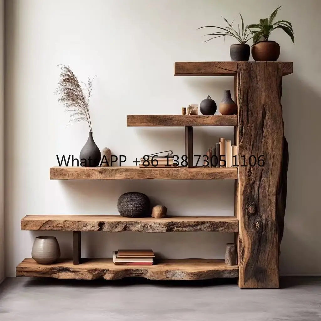 Old Elm Bogu Frame, Retro Duobao Pavilion Display Stand or Partition