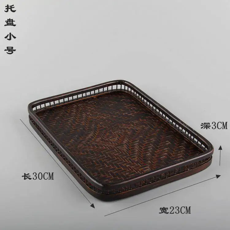 Bamboo & Lacquer Tea Set Storage Box – Chinese Tea Organizer