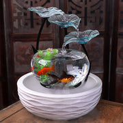 Desktop Water Fish Tank & Bonsai Ornament – Asian Home Decor
