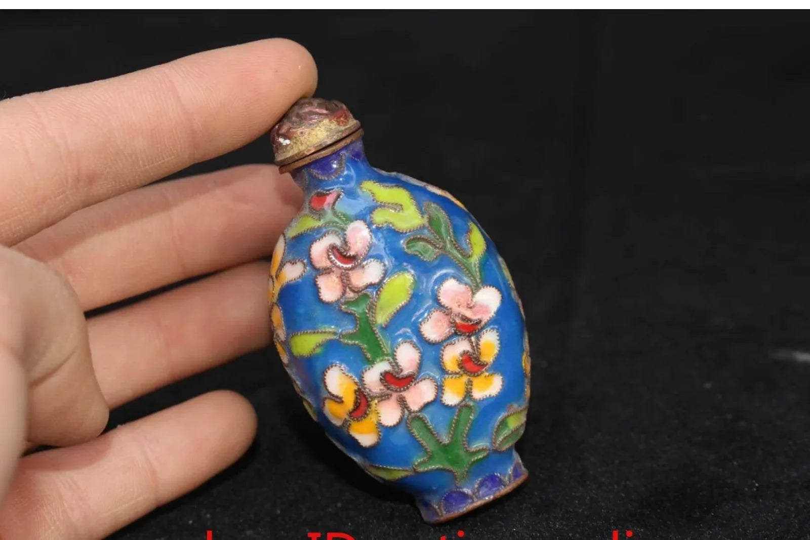 Chinese Collectible Bronze Filigree Plum Blossom Snuff Bottle