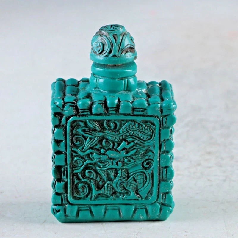 Chinese Resin Hand Carved Dragon Snuff Bottle