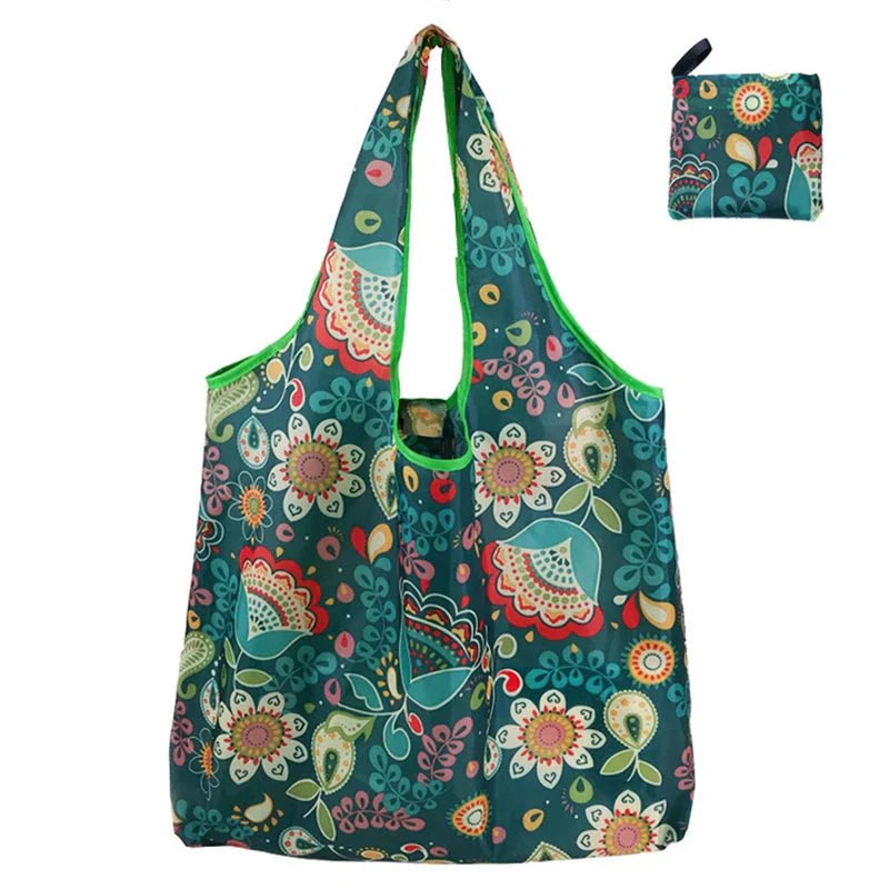 Foldable Tote Bag Portable Cloth Eco Grocery Bag