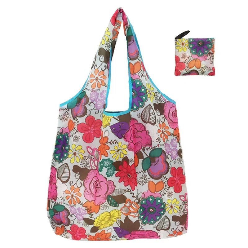 Foldable Tote Bag Portable Cloth Eco Grocery Bag