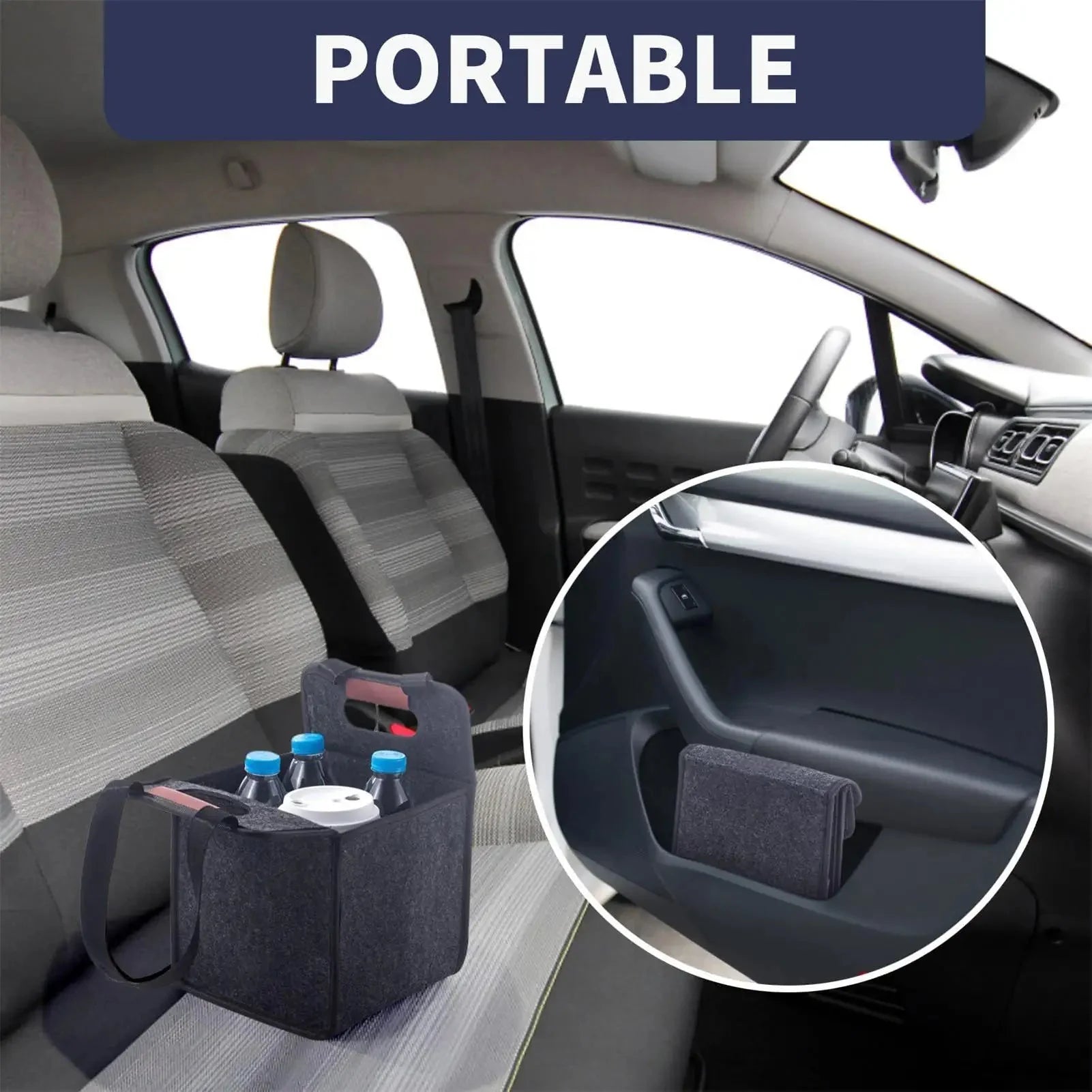 Foldable Tote Bag With Handles for Daily Commute