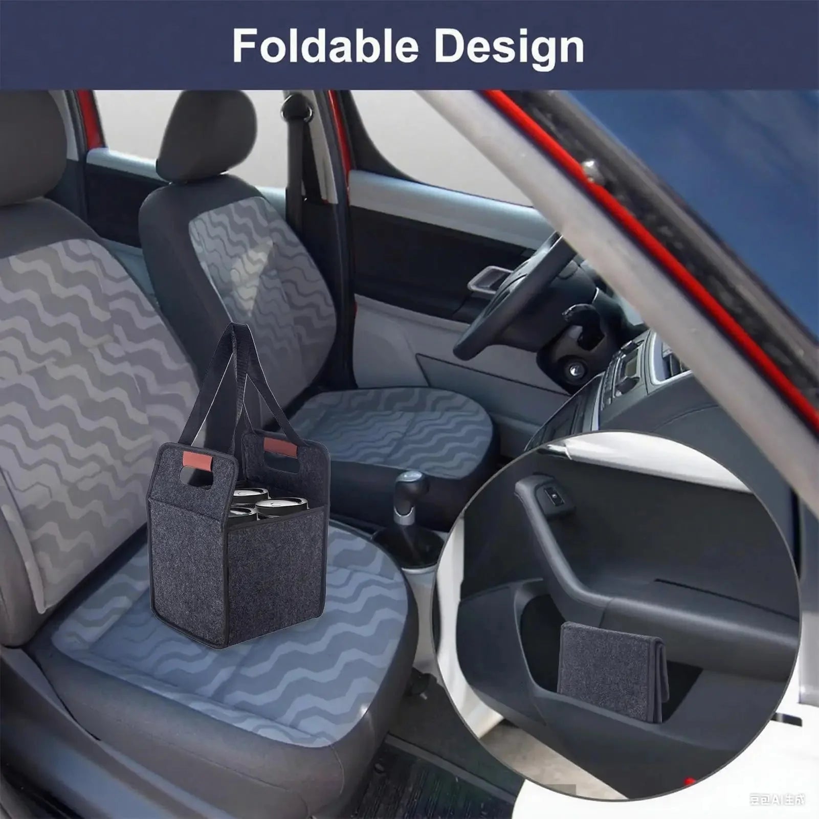 Foldable Tote Bag With Handles for Daily Commute