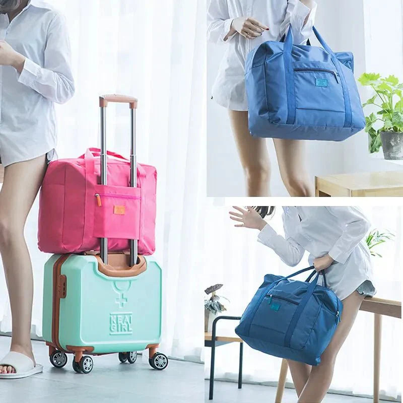 Foldable Travel Totes - Lightweight Weekender Overnight Bag