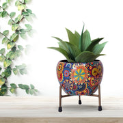 Beautiful and Colorful Planter on Stand for Living Room & Office