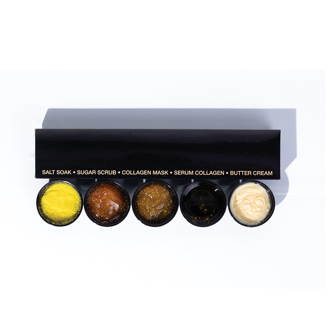 Luxury Golden Pedicure 5-Step Spa Set