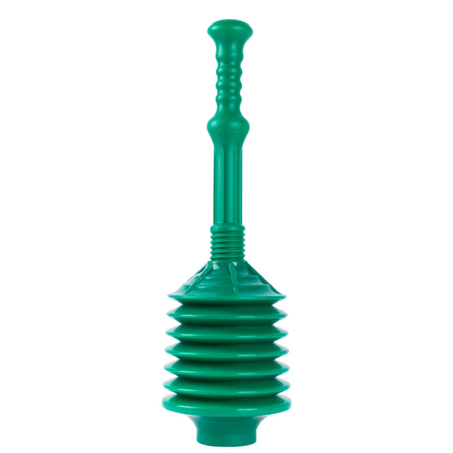 Bellows Accordion Toilet Plunger (Green)