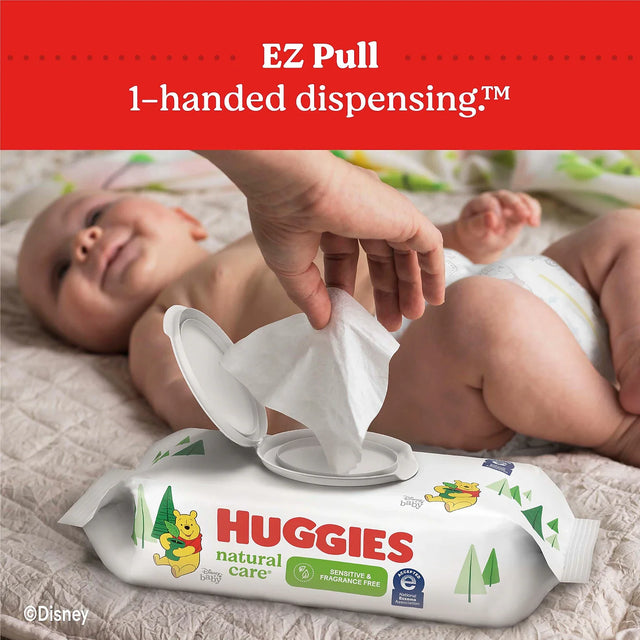 Huggies Natural Care Fragrance-Free Alcohol-Free Baby Wipes