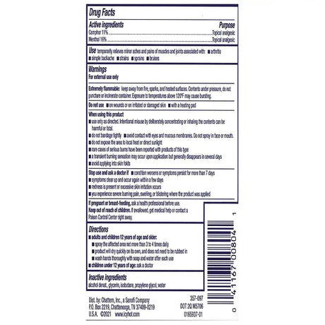 Icy Hot Pro Pain Relief Dry Spray, 4 oz Spray