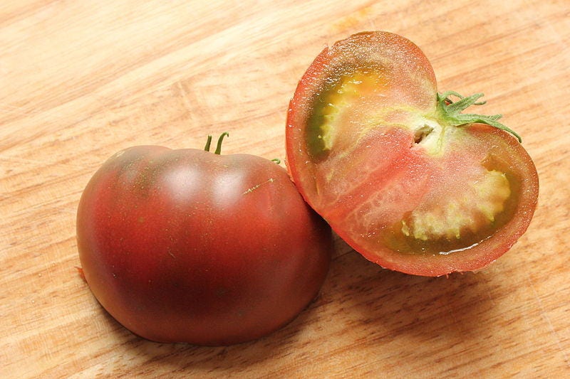 50 BLACK CHERRY TOMATO Black Skin Sweet Round Lycopersicon Fruit Vegetable Seeds