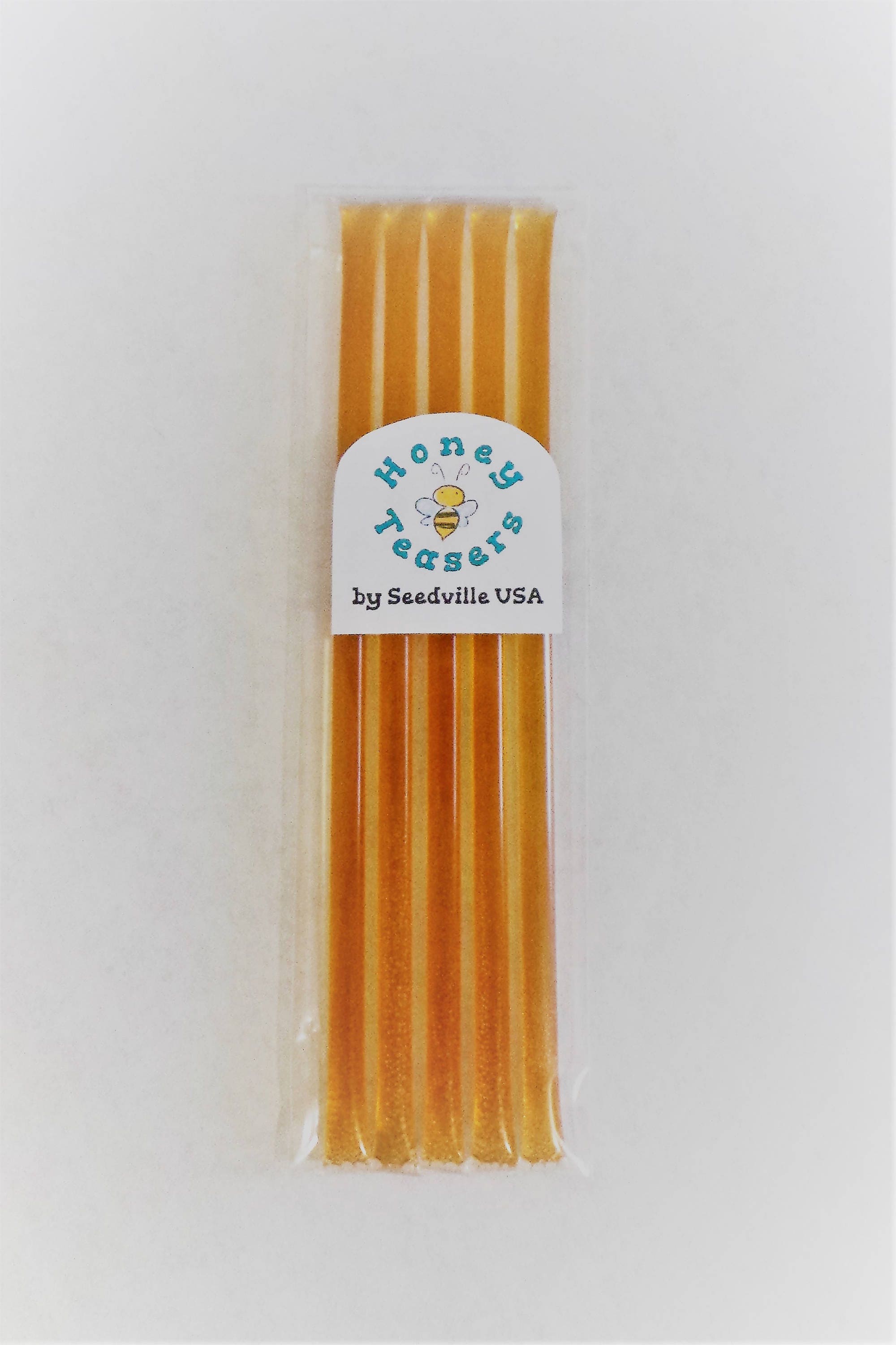 5 Pack WILDFLOWER Blossom HONEY TEASERS Natural Honey Snack Sticks Honeystix Straws