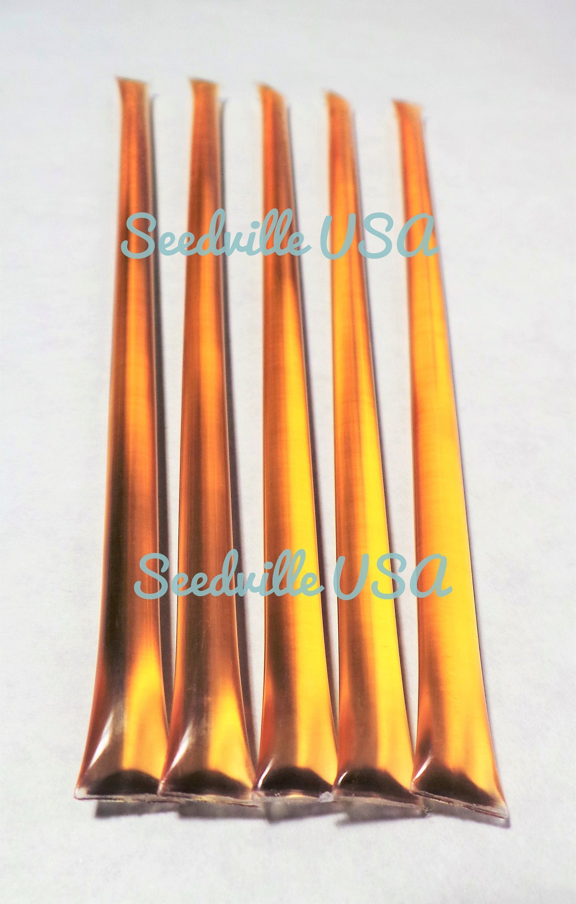 5 Pack ORANGE HONEY TEASERS Natural Honey Snack Sticks Honeystix Straws