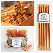5 Pack CINNAMON HONEY TEASERS Natural Honey Snack Sticks Honeystix Straws