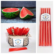 5 Pack WATERMELON HONEY TEASERS Natural Honey Snack Sticks Honeystix Straws