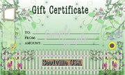 Seedville USA Shop Gift Certificate - Garden Gate Design - By Email or Postal Mail - You Choose Amount