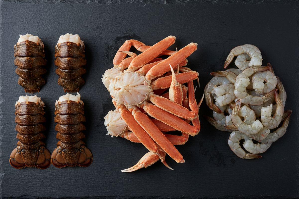 $130 Seafood Feast — Lobster Tails, Snow Crab & Jumbo Shrimp | Free Local Delivery