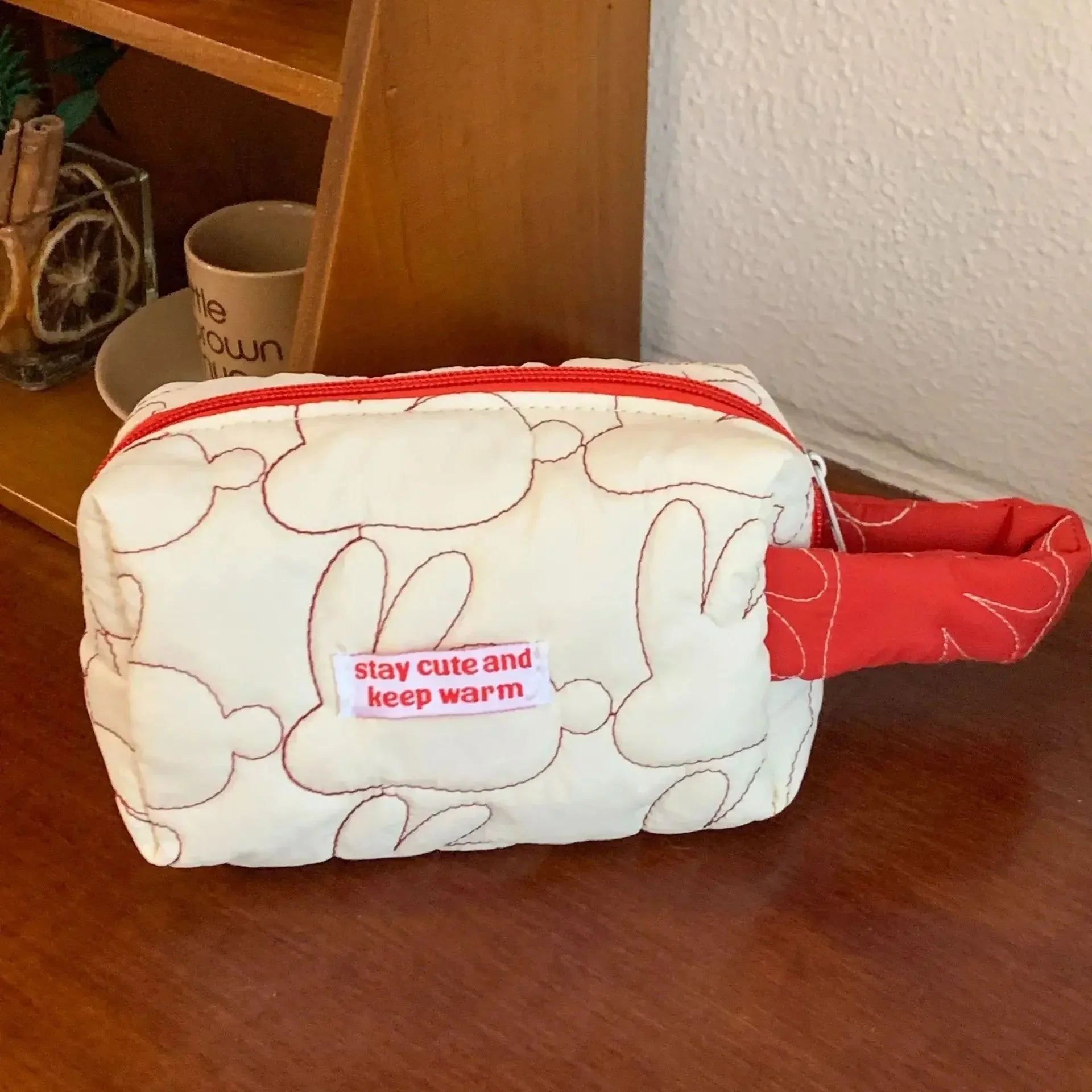 Ins Large Capacity Zipper Makeup Bags