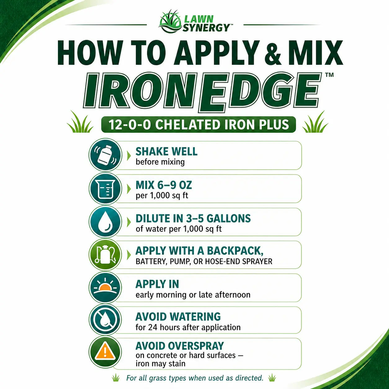 12-0-0 Chelated Liquid Iron Lawn Fertilizer