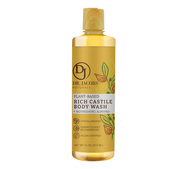 Almond Castile Body Wash (All American) 32 oz
