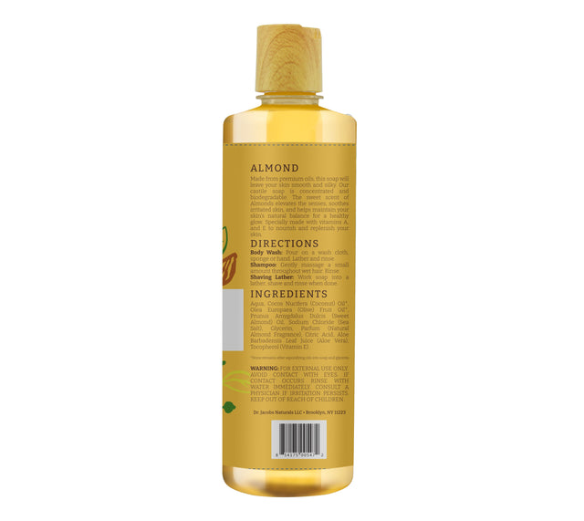Almond Castile Body Wash (All American) 32 oz