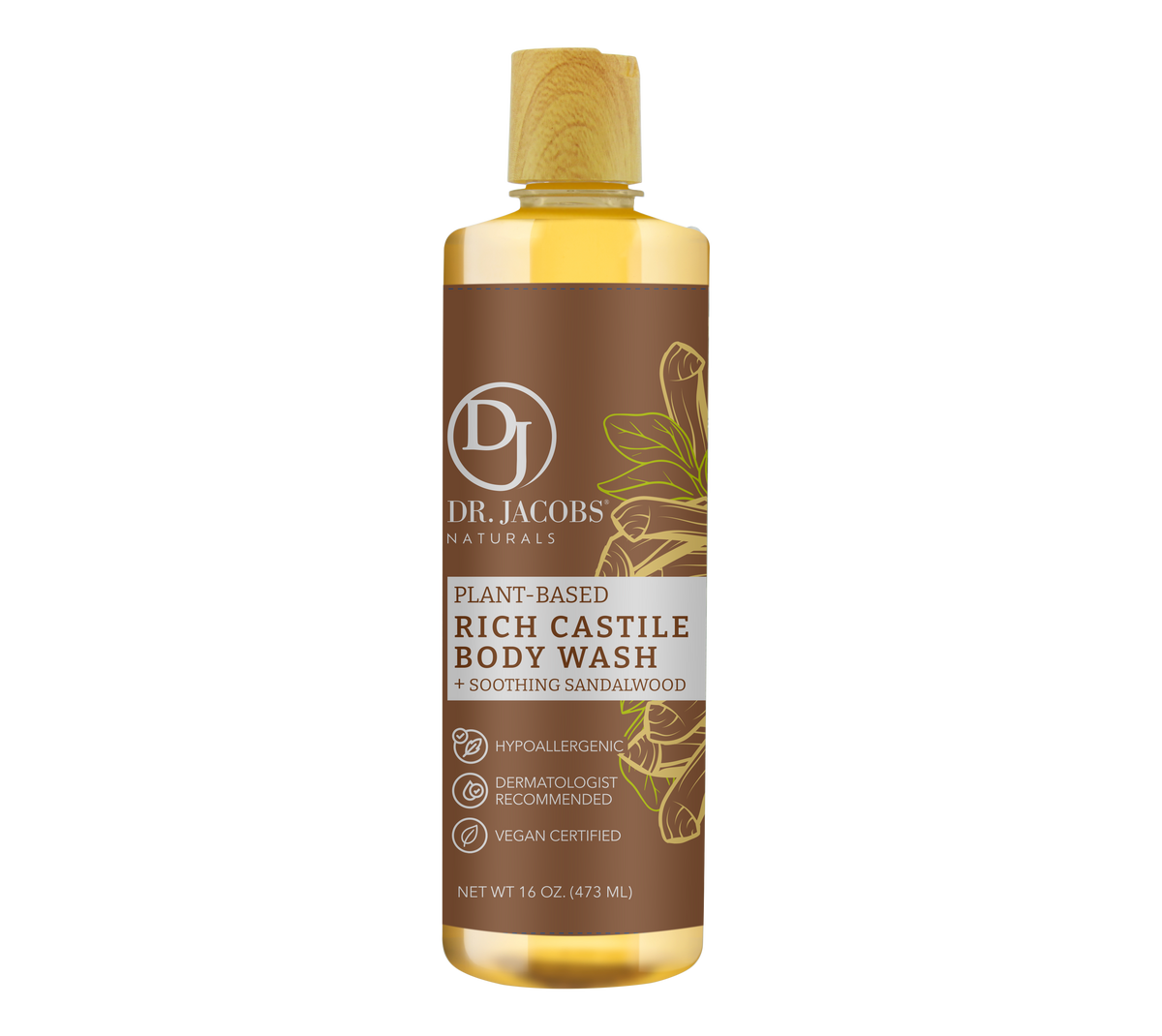Sandalwood Castile Body Wash (All American)