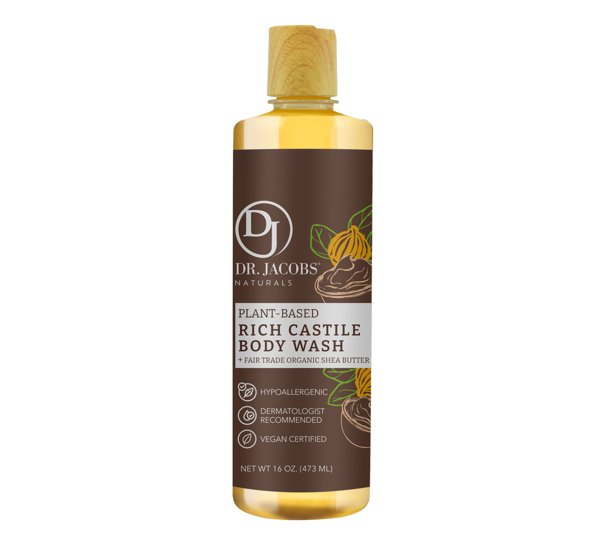 Shea Butter Castile Body Wash (All American)