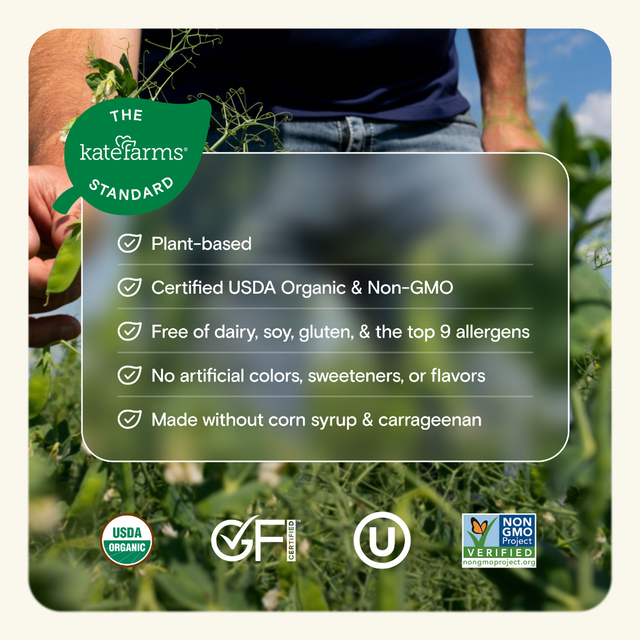 Kate Farms High Protein Nutrition Shake, Chocolate, Case/12