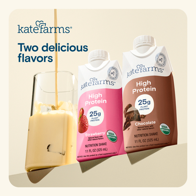 Kate Farms High Protein Nutrition Shake, Strawberry, Case/12