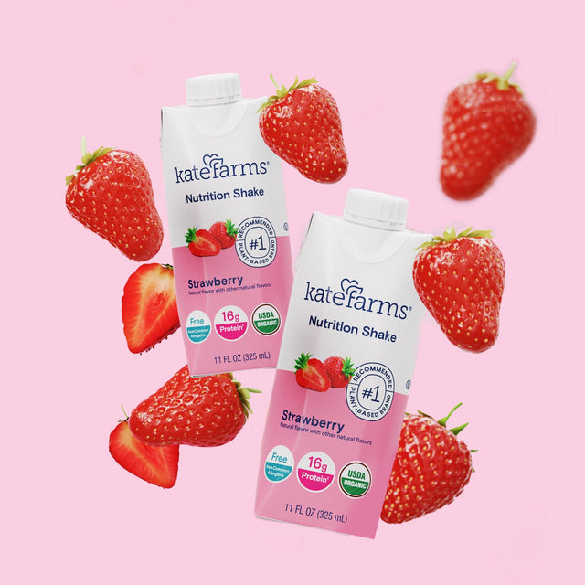 Kate Farms Nutrition Shake, Strawberry, Case/12