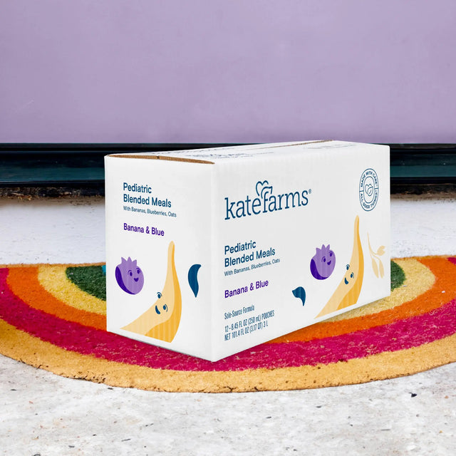Kate Farms Pediatric Blended Meals, Banana & Blueberry, CS/12