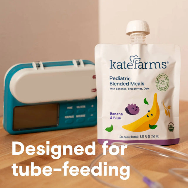 Kate Farms Pediatric Blended Meals, Banana & Blueberry, CS/12