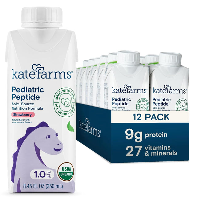 Kate Farms Pediatric Peptide Formula 1.0, Strawberry