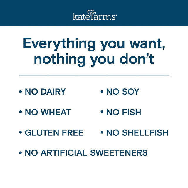 Kate Farms Pediatric Peptide 1.5, Vanilla, CS/12