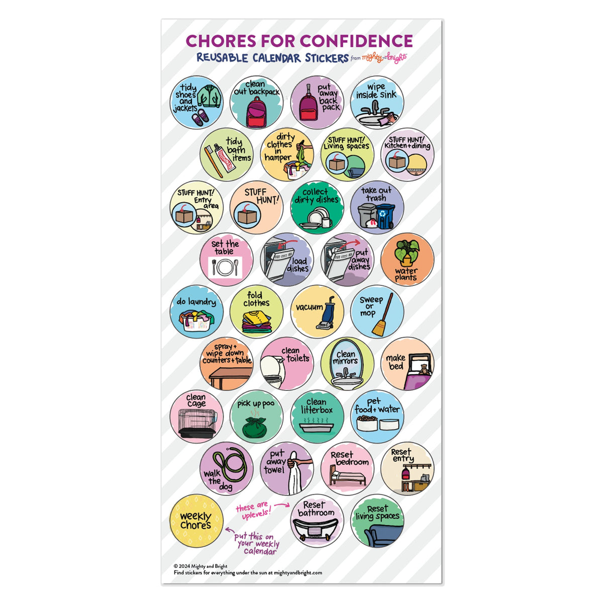 Kids' Daily + Weekly Chore Chart