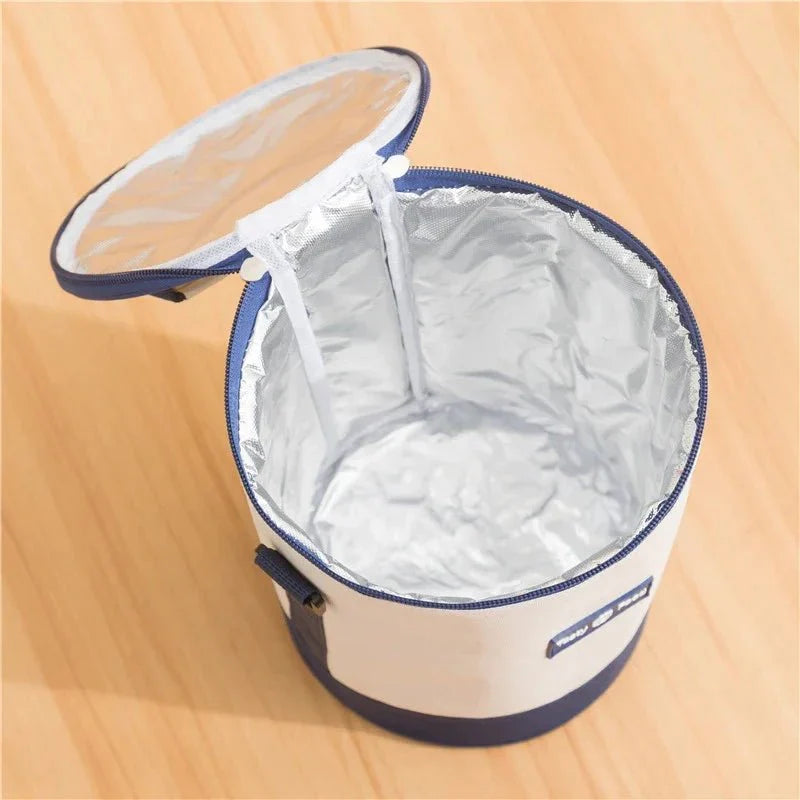 Large Capacity Cylindrical Insulated Lunch Box