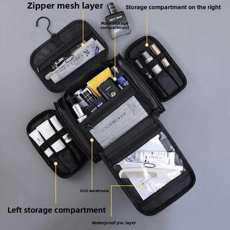Large Capacity PU Leather Makeup Bag