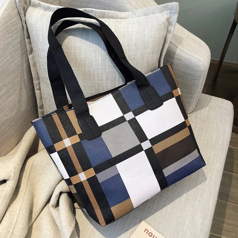 Leather Shoulder Shopping Bag
