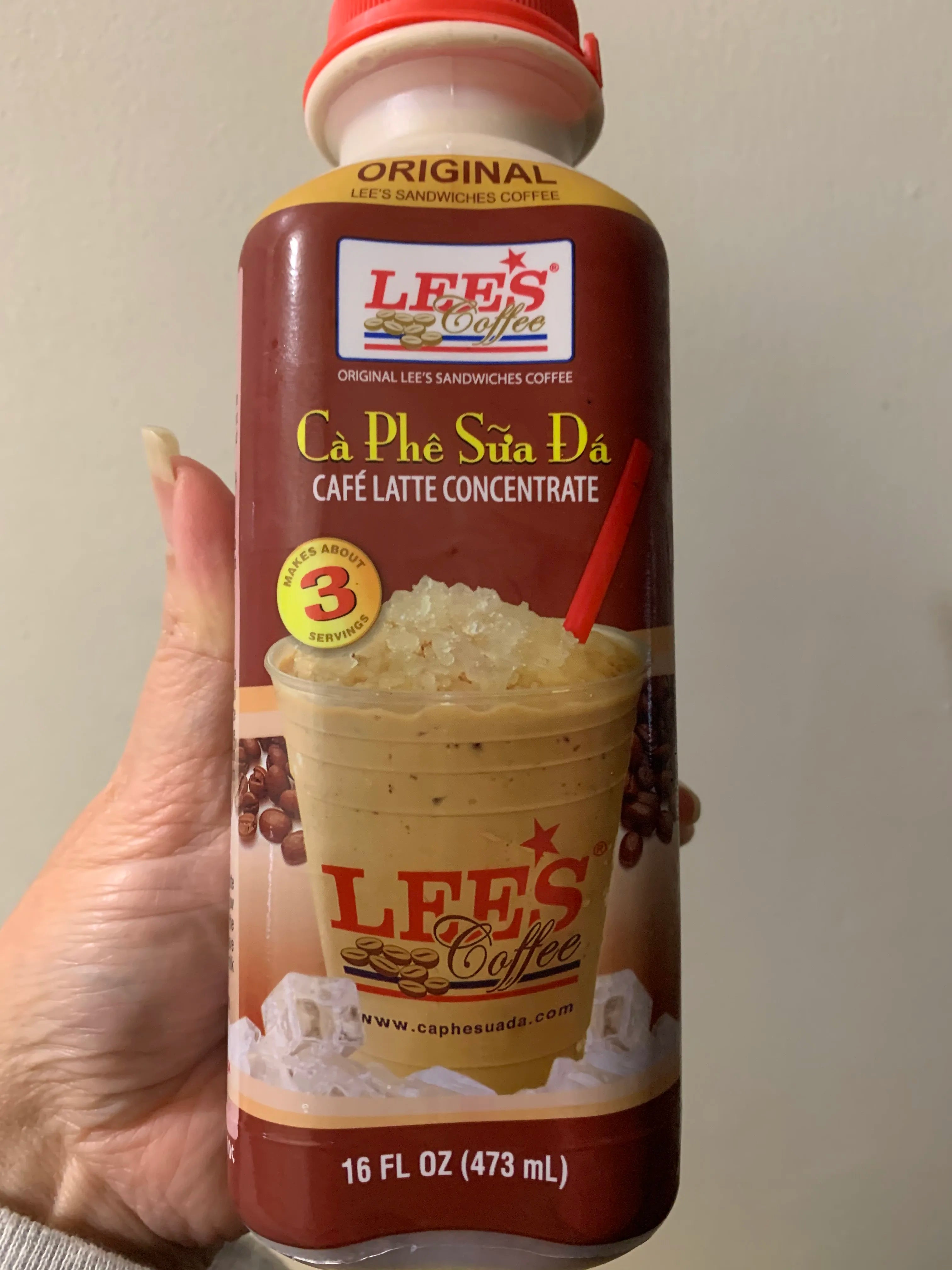 Lee's Cafe Latte Frozen Concentrate, Original (Lee's Cà Phê Sữa Đá) - 473ml