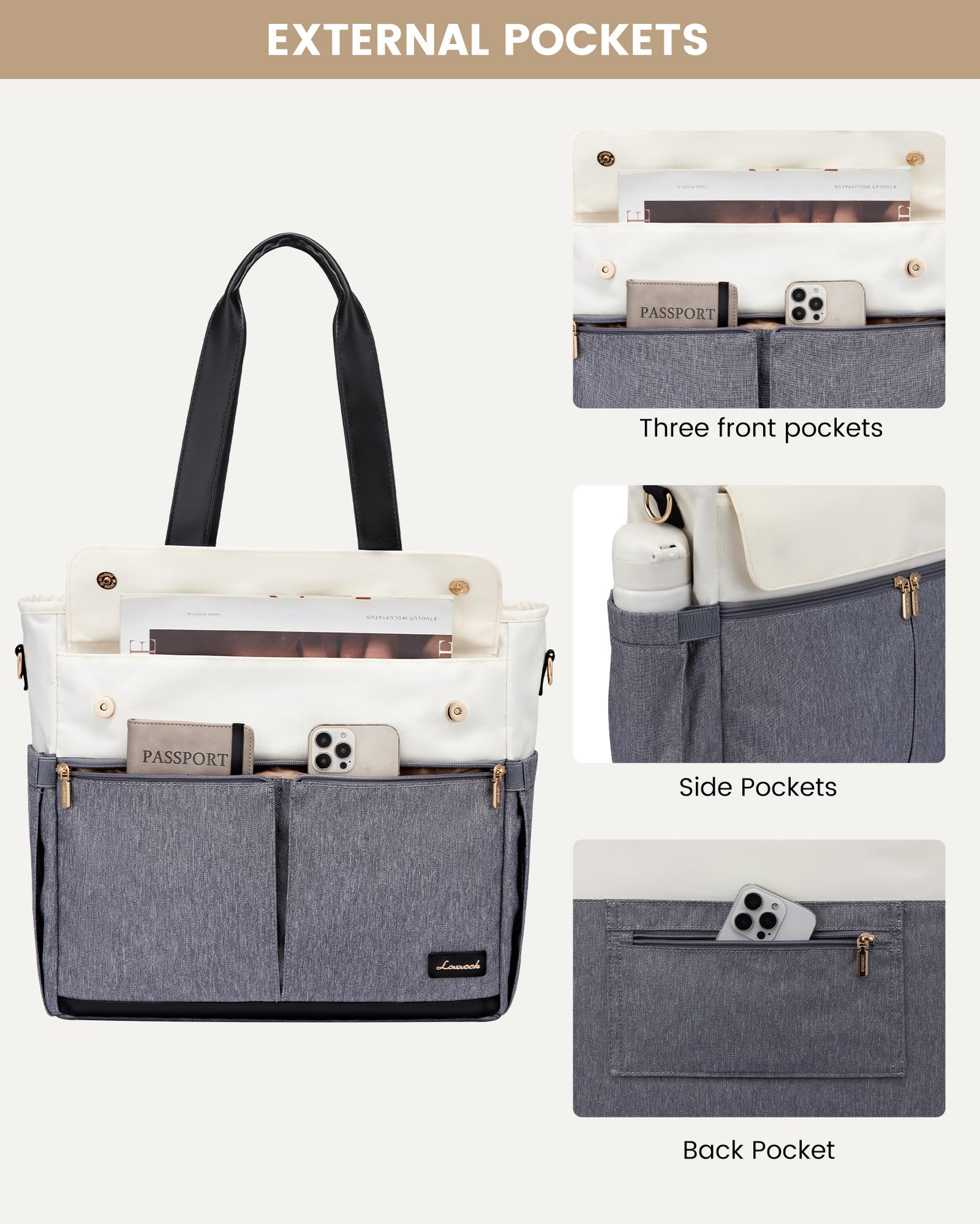 LOVEVOOK Laptop Tote Bag