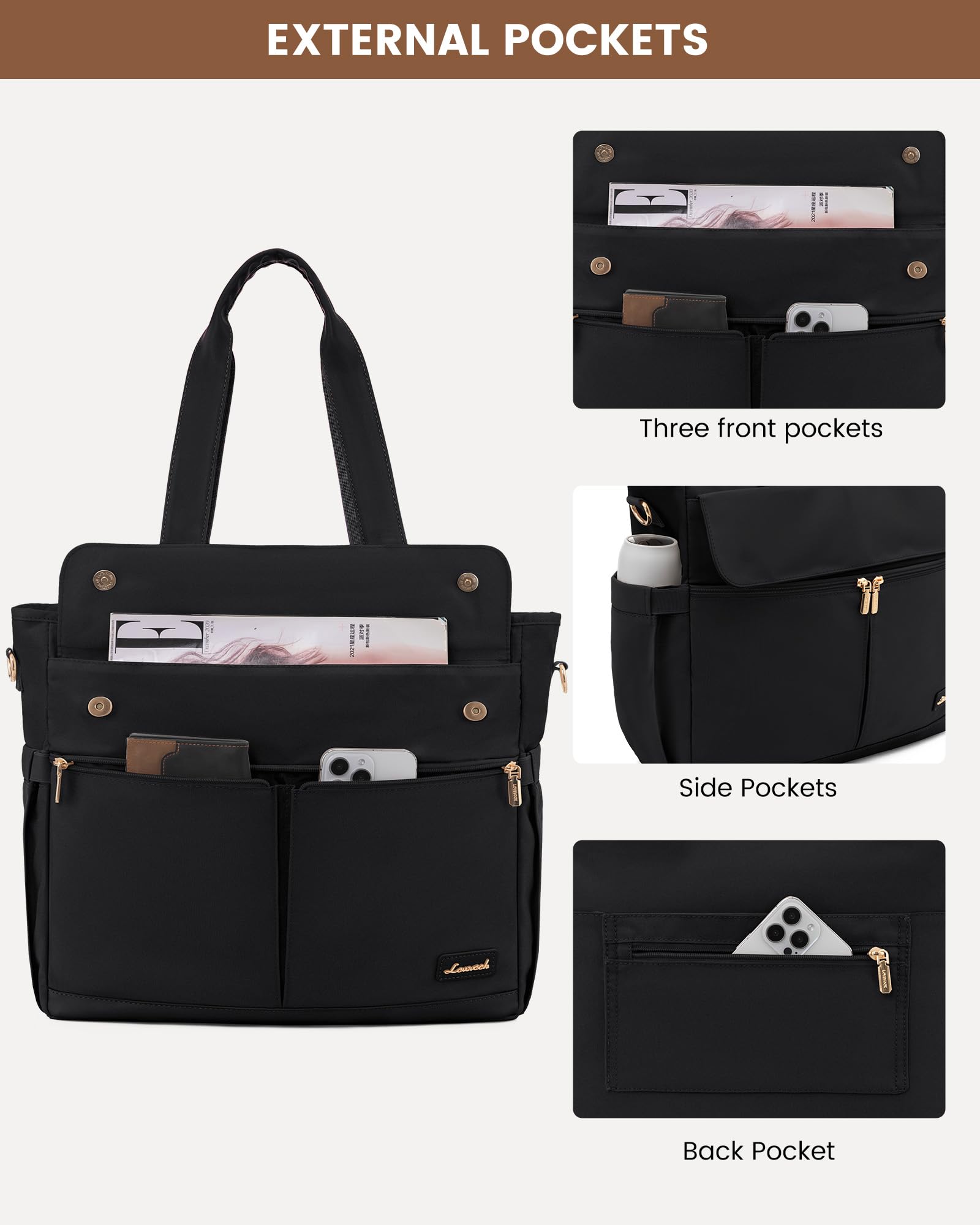 LOVEVOOK Laptop Tote Bag